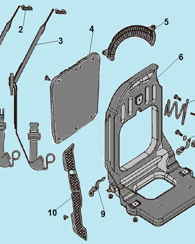 4 РАМА ВОЗДУХОДУВКА CHAMPION GBR376 до 2021 года  | Ремонт | Запчасти | в СПБ