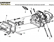 7 ГОЛОВКА БЛОКА | СНЕГОУБОРЩИК CHAMPION ST656 |Запчасти по России | СПБ