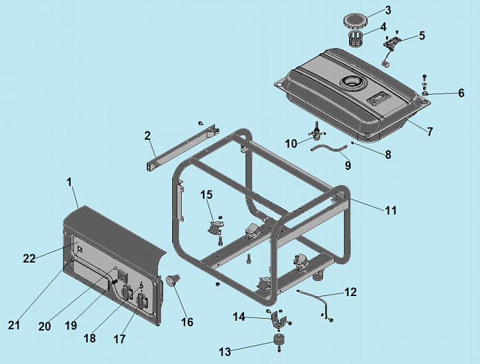 2 БАК ГЕНЕРАТОР CHAMPION GG3301C