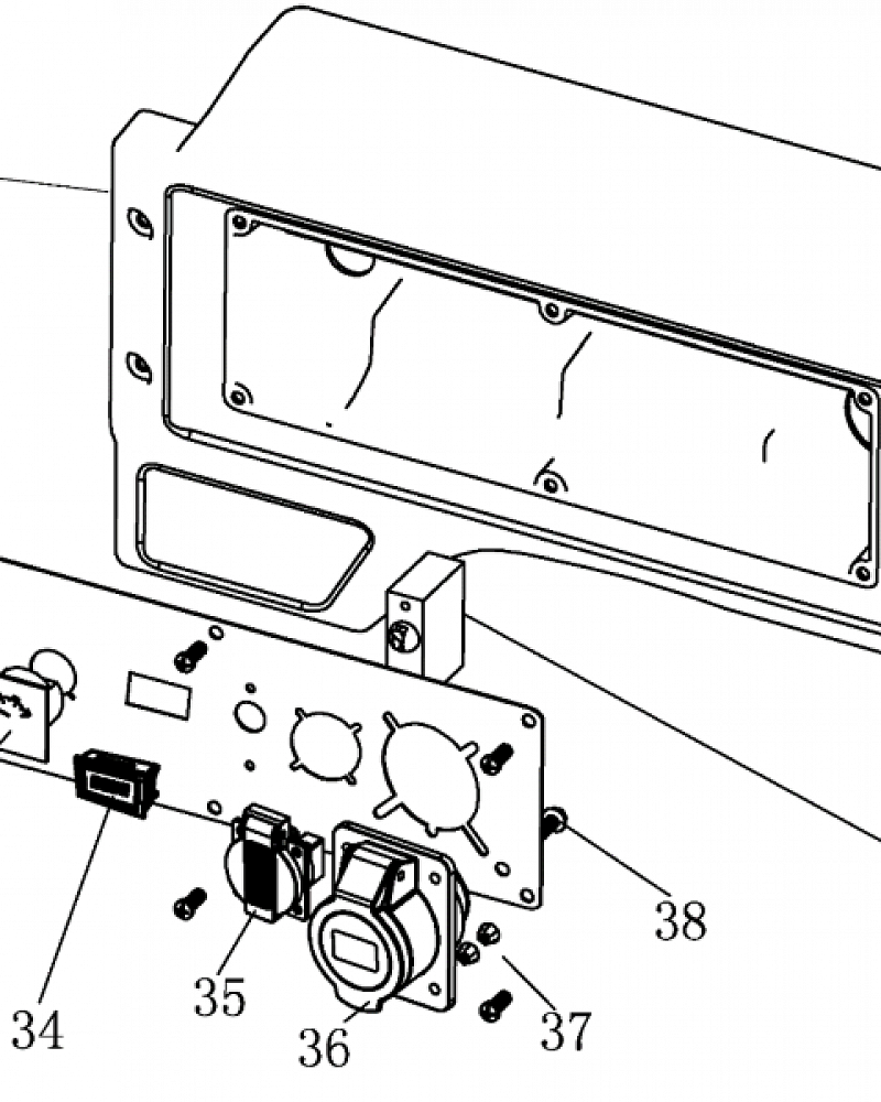 2 | Панель  | Запчасти для генератора чемпион | GG5000EW  | Поставка по России | 