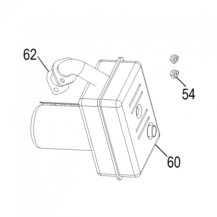8  | Глушитель | Запчасти для генератора чемпион | IGG3200 | Сервис - Магазин |
