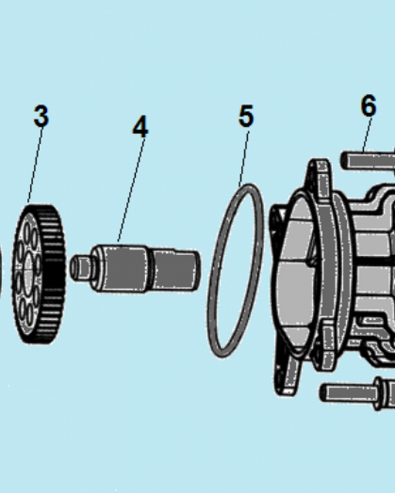 3 НАСОС - ЭЛЕКТРОДВИГАТЕЛЬ МОЙКА CHAMPION HP5190  | ремонт | в СПБ
