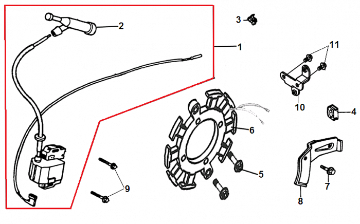 18 МАГНЕТО | СНЕГОУБОРЩИК CHAMPION ST1376E |Запчасти по России | СПБ