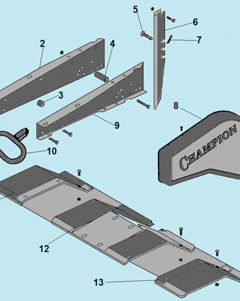 3 РАМА КУЛЬТИВАТОР CHAMPION ВC5712  | ремонт | в СПБ