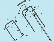 1 РУЧКА - ТРОС ГАЗА Газонокосилка CHAMPION LM4630 до 2019 года  | Ремонт | Запчасти | в СПБ