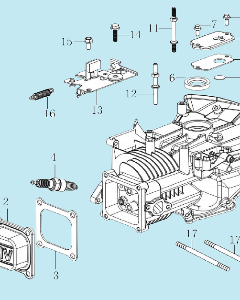 5 ГОЛОВКА БЛОКА - ЦИЛИНДР ГАЗОНОКОСИЛКА CHAMPION LM4122 до 21.04.2022 года | Ремонт | Запчасти | в СПБ