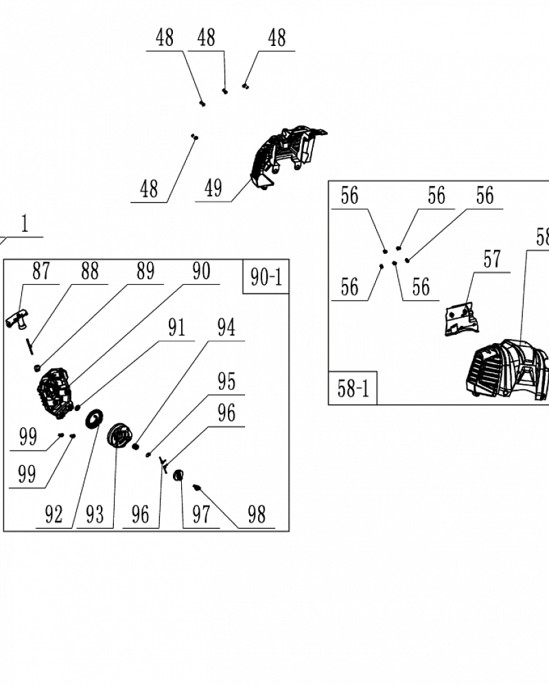 5 СТАРТЕР | Запчасти для триммера чемпион | обновлена деталировка после 01.03.2021 года Т394FS-2 |
