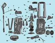 1 ШЛАНГ - ПИСТОЛЕТ МОЙКА CHAMPION HP5190  | ремонт | в СПБ