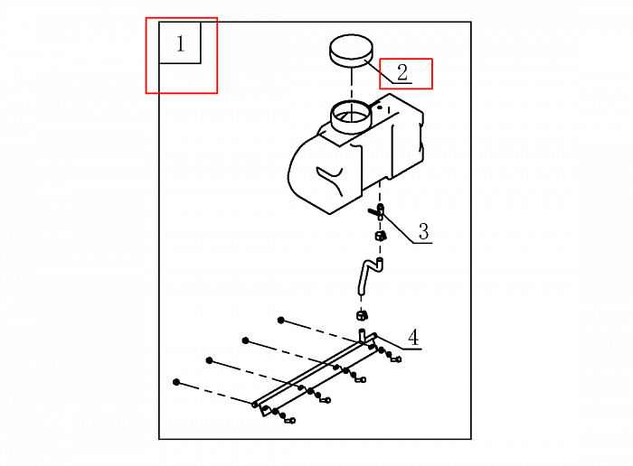 16 | БАК ДЛЯ ПОДАЧИ ВОДЫ | Запчасти для вибратора чемпион | PC1050FT  | Поставка по России | 