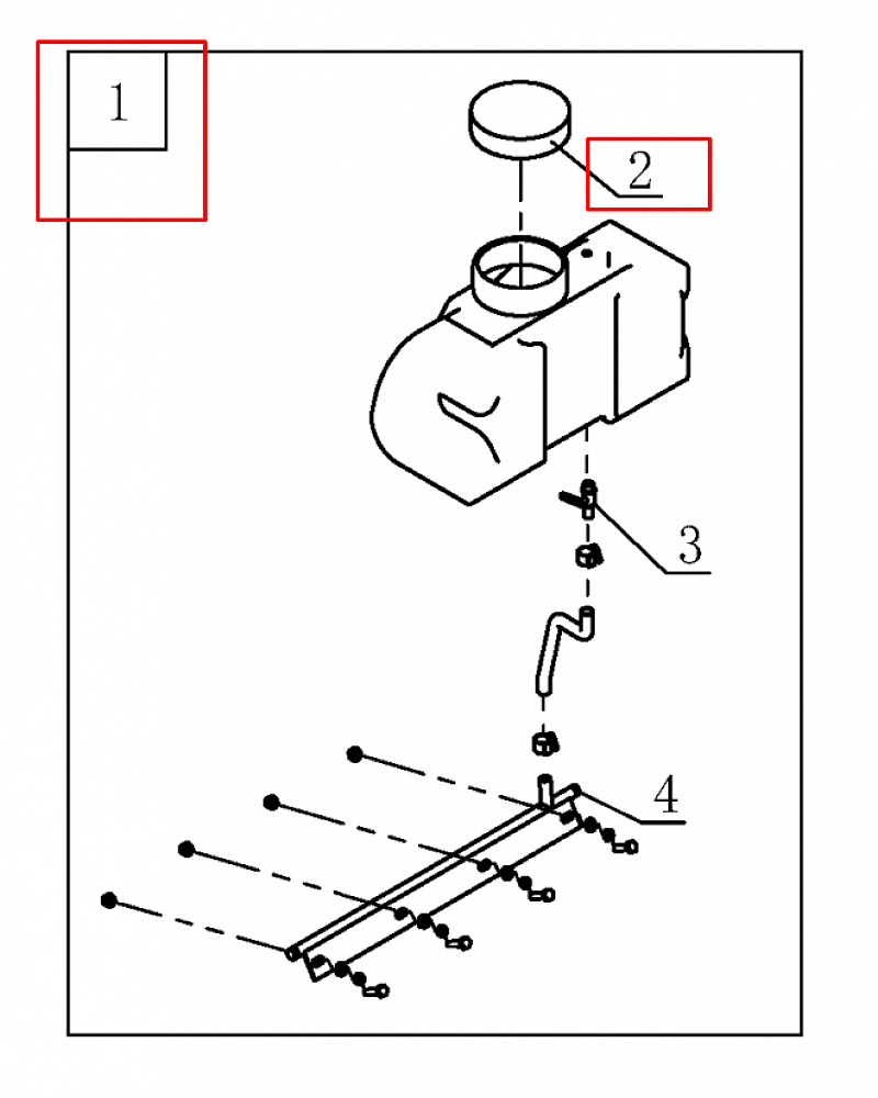16 | БАК ДЛЯ ПОДАЧИ ВОДЫ | Запчасти для вибратора чемпион | PC1050FT  | Поставка по России | 