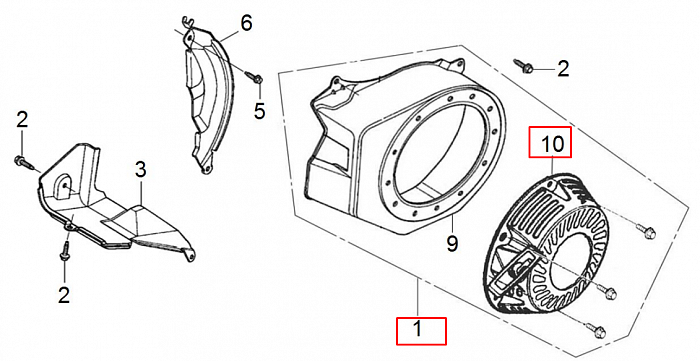 11  | Стартер  | Запчасти для генератора чемпион | GG3301C | после 2019 года | после s/n 30051900319  | Поставка по России | 