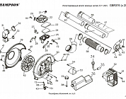 5 | КРЫЛЬЧАТКА - ТРУБЫ | Запчасти для воздуходувки чемпион | GBR376 | обновлена с 2021  | Поставка по России | Сервис - Магазин |