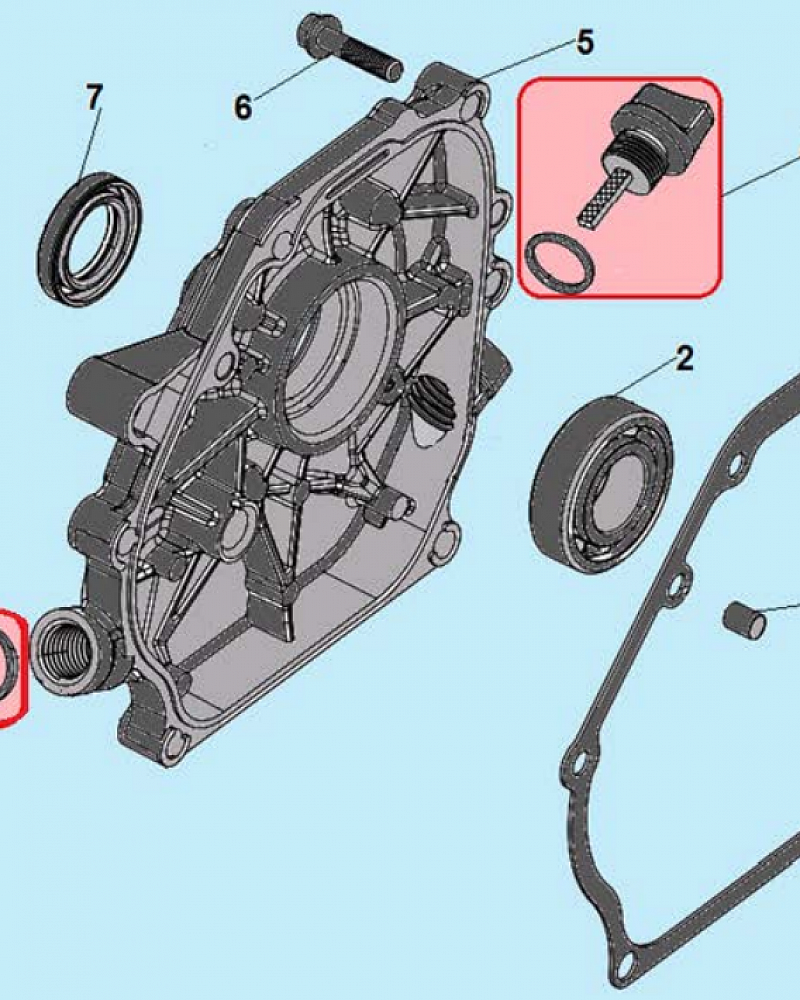 4 КРЫШКА МОТОПОМПА CHAMPION GP80  | ремонт | в СПБ