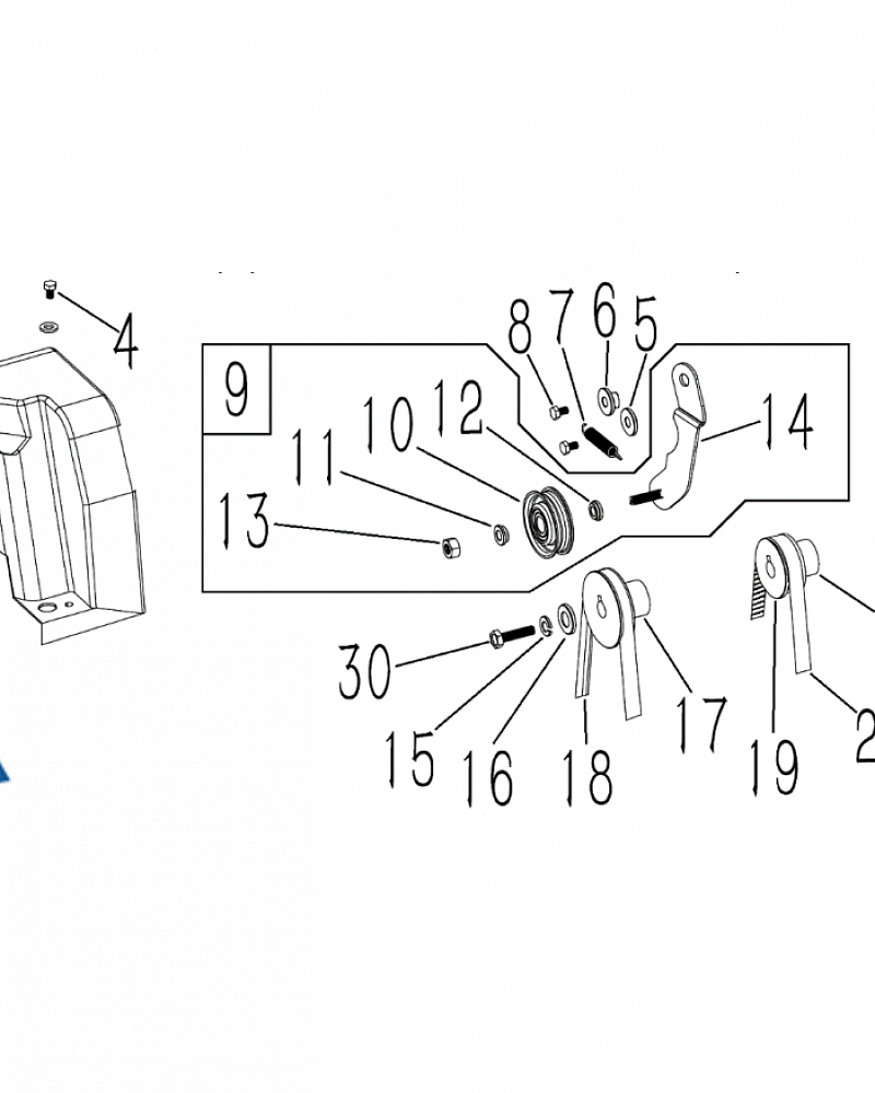 4 | РЕМЕНЬ - ШКИВ - ШЕСТЕРНИ - | Запчасти для снегоуборщика чемпион ST861 | Магазин-Сервис в СПБ |