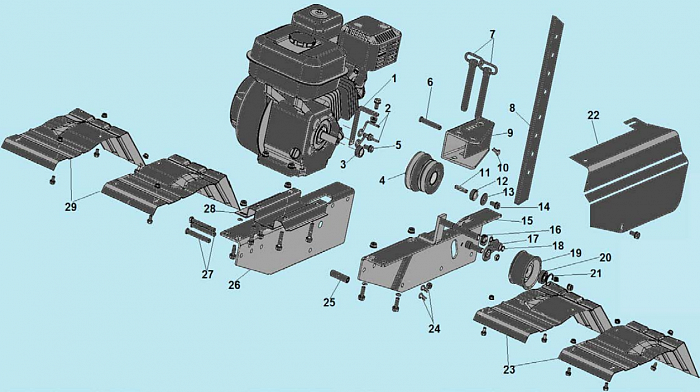 2 КРЫЛЬЯ КУЛЬТИВАТОР CHAMPION BC8716  | ремонт | в СПБ