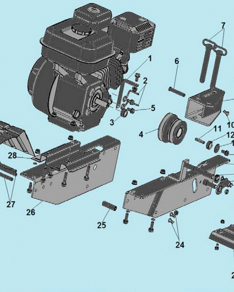 2 КРЫЛЬЯ КУЛЬТИВАТОР CHAMPION BC8716  | ремонт | в СПБ