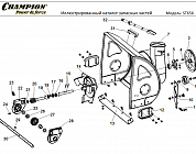 4 РЕДУКТОР - ШЕСТЕРНИ - ДЕТАЛИ ШНЕКА | СНЕГОУБОРЩИК CHAMPION ST656 |Запчасти по России | СПБ