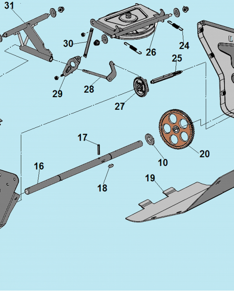 4 КОЛЕСА - ШЕСТЕРНИ МАШИНА ПОДМЕТАЛЬНАЯ CHAMPION GS50100  | ремонт | в СПБ