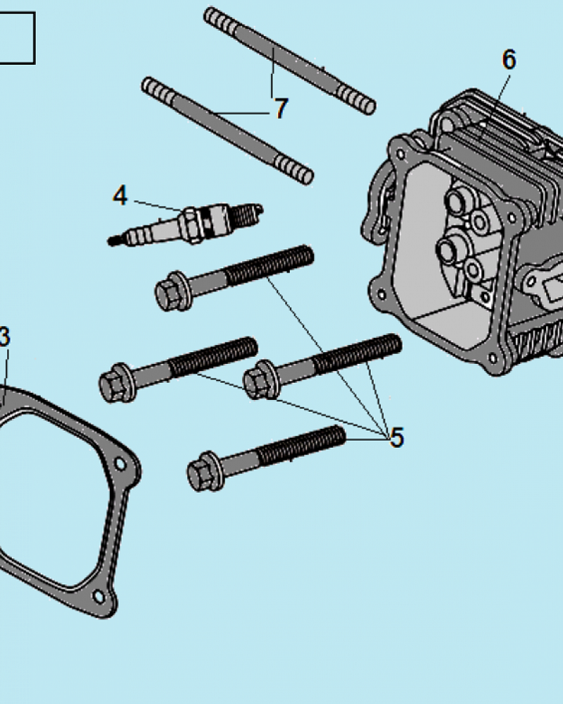 6 ГОЛОВКА БЛОКА КУЛЬТИВАТОР CHAMPION ВC5602 до 2018 ГОДА  | ремонт | в СПБ