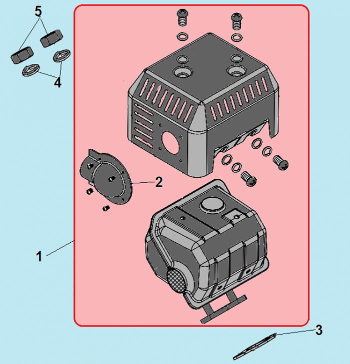14 ГЛУШИТЕЛЬ КУЛЬТИВАТОР CHAMPION BC8716  | ремонт | в СПБ