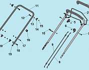 1 РУЧКА - ТРОС ГАЗА Газонокосилка CHAMPION  |  LM5345BS до 2019 года | Ремонт | Запчасти | в СПБ