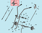 3 РУЧКА - ТРОС ГАЗА КУЛЬТИВАТОР CHAMPION ВC5602 до 2018 ГОДА  | ремонт | в СПБ