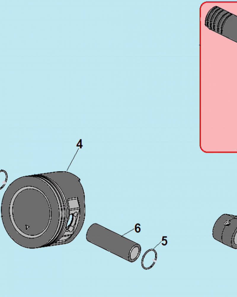 5 ПОРШЕНЬ -ЦИЛИНДР -КОЛЕНВАЛ- КОЛЬЦА МОТОПОМПА CHAMPION GP50  | ремонт | в СПБ