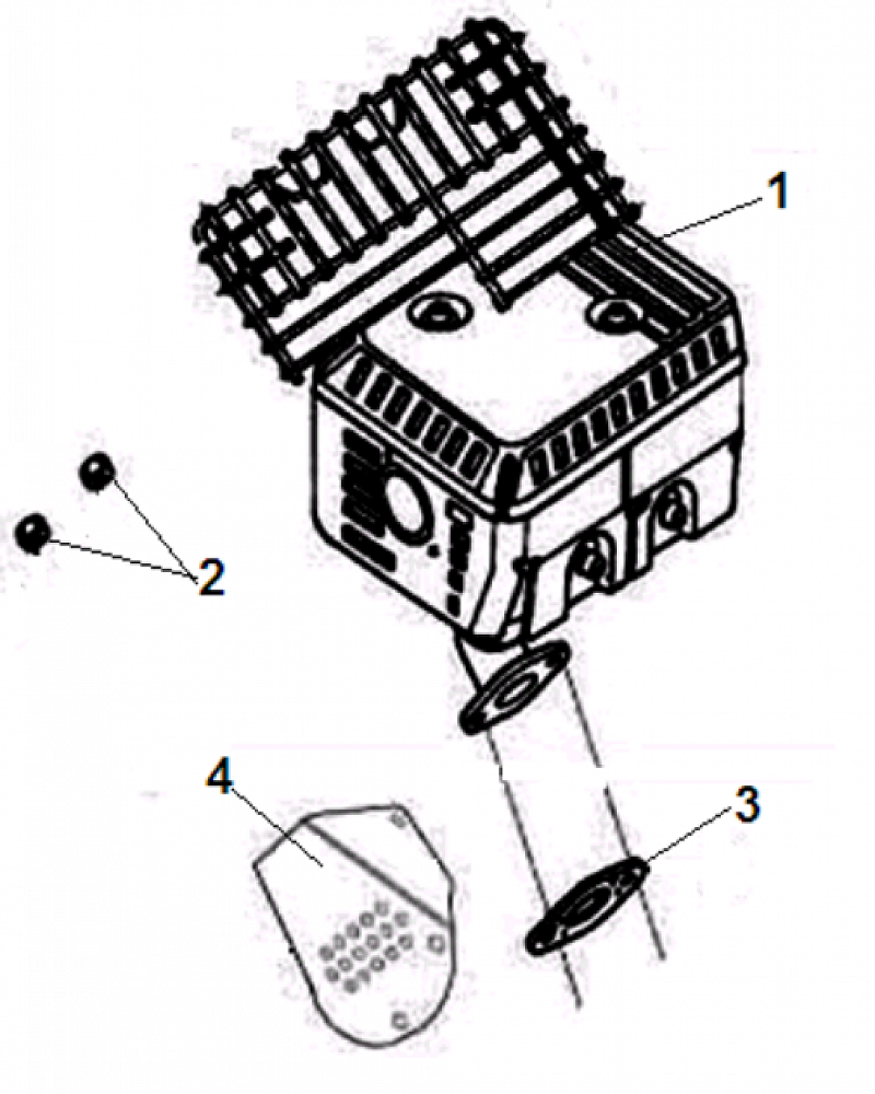 18 ГЛУШИТЕЛЬ | СНЕГОУБОРЩИК CHAMPION ST556 |Запчасти по России | СПБ