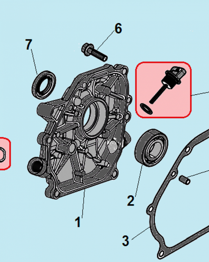 4 КРЫШКА ИЗМЕЛЬЧИТЕЛЬ-ШРЕДЕР БЕНЗИНОВЫЙ CHAMPION SC6448  | ремонт | в СПБ