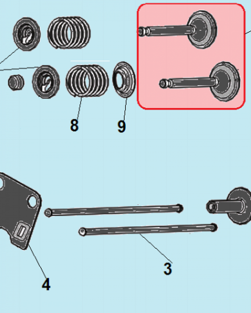 8 КЛАПАНА ВИБРОПЛИТА CHAMPION PC9750FT  | ремонт | в СПБ