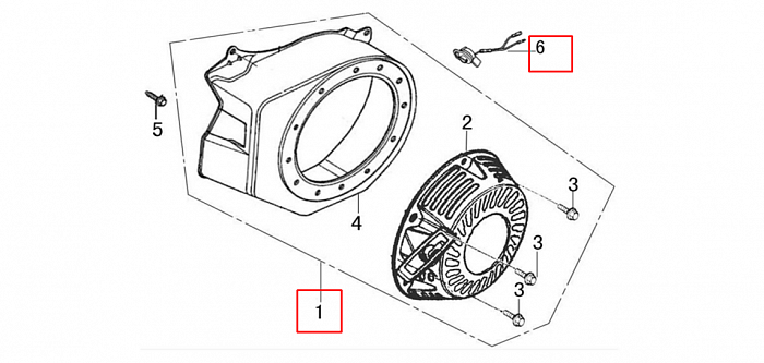 7  | СТАРТЕР | Запчасти для виброплиты чемпион | PC6337F | Поставка по России | 