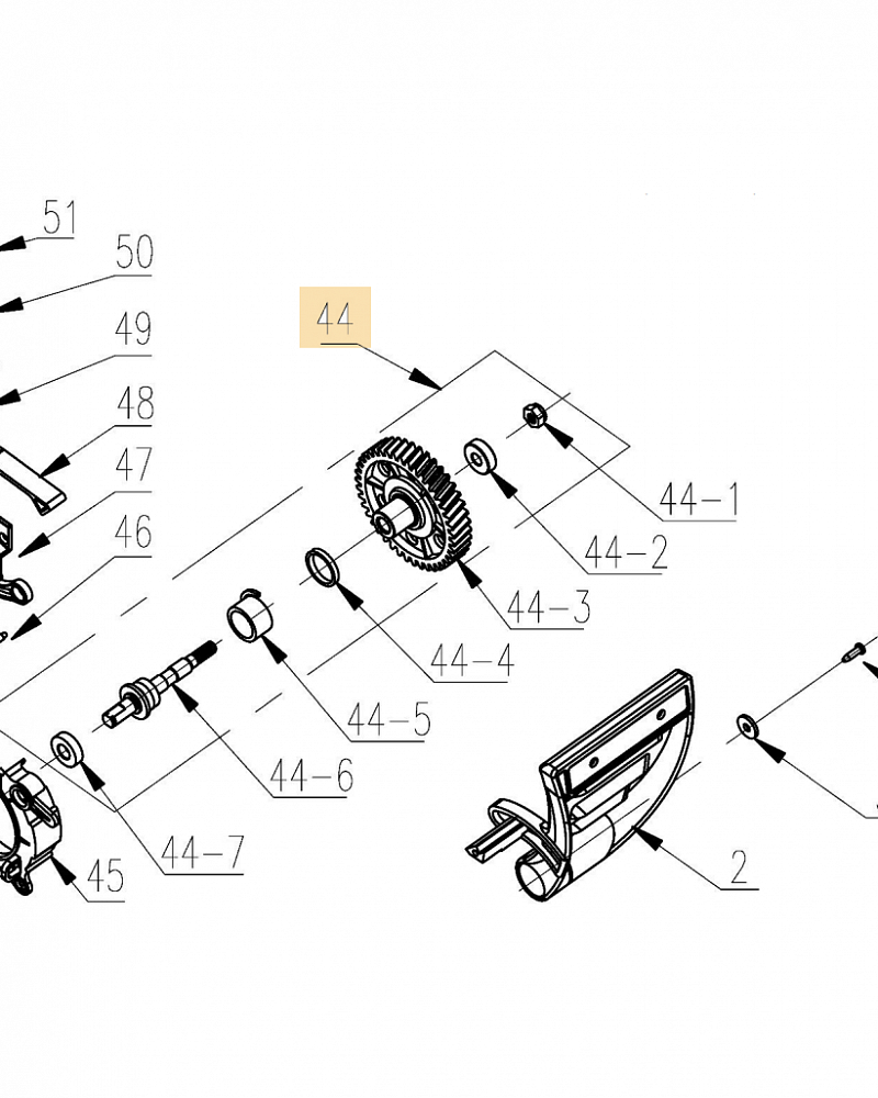 5 ШЕСТЕРНЯ ВЕДОМАЯ | Запчасти для электропилы чемпион 418N-16 |