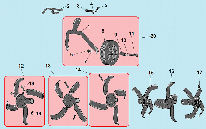 5  ФРЕЗЫ КУЛЬТИВАТОР CHAMPION ВC5712  | ремонт | в СПБ