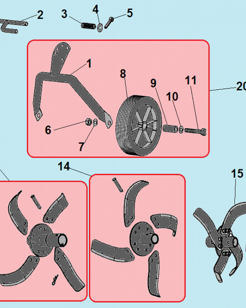 5  ФРЕЗЫ КУЛЬТИВАТОР CHAMPION ВC5712  | ремонт | в СПБ