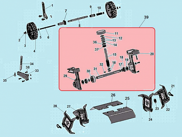 1 РЕДУКТОР - ФРЕЗЫ КУЛЬТИВАТОР CHAMPION GC243E  |ремонт| в СПБ
