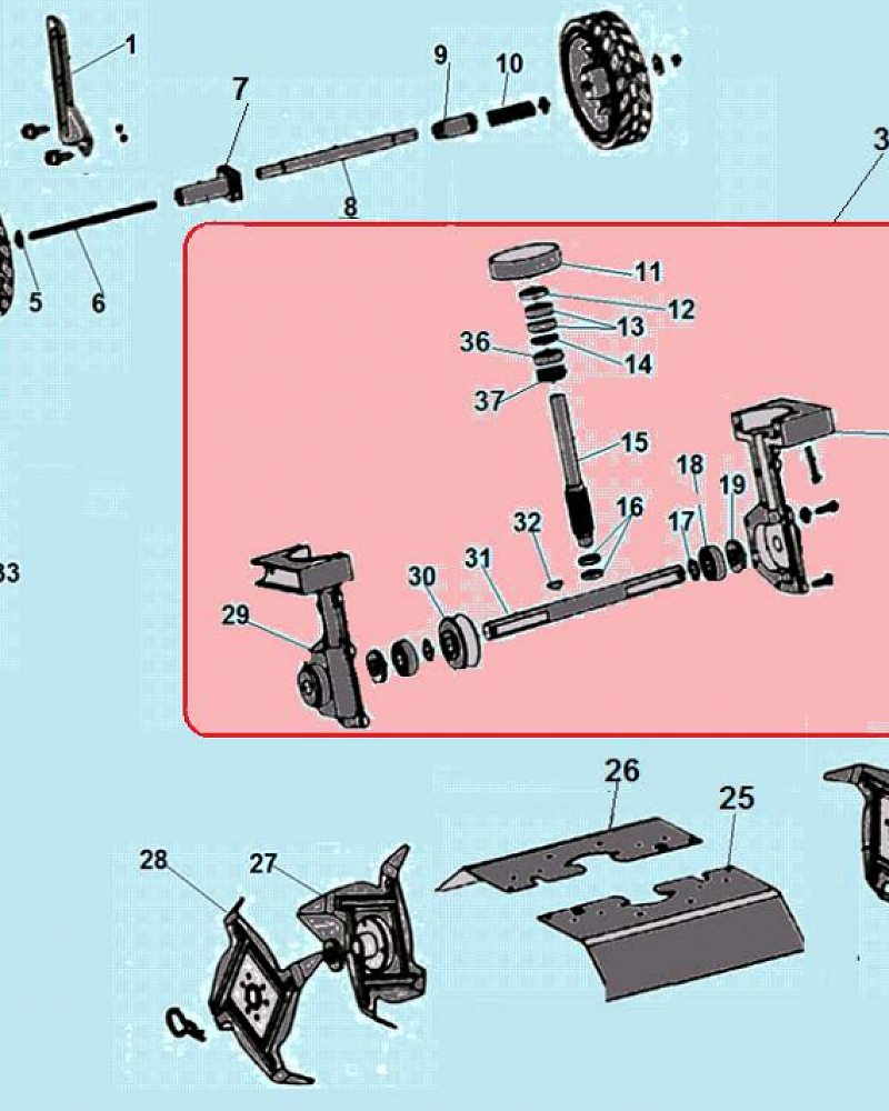 1 РЕДУКТОР - ФРЕЗЫ КУЛЬТИВАТОР CHAMPION GC243E  |ремонт| в СПБ