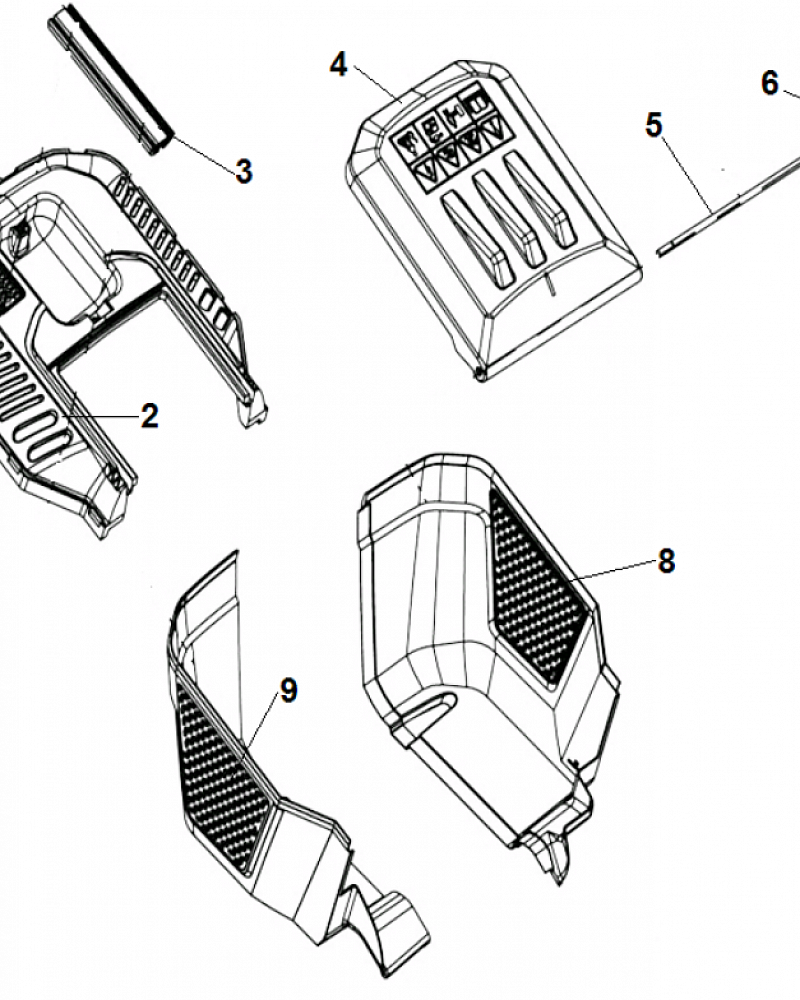 3 ТРАВОСБОРНИК ГАЗОНОКОСИЛКА ЭЛЕКТРИЧЕСКАЯ CHAMPION EM3813  | Ремонт | Запчасти | в СПБ