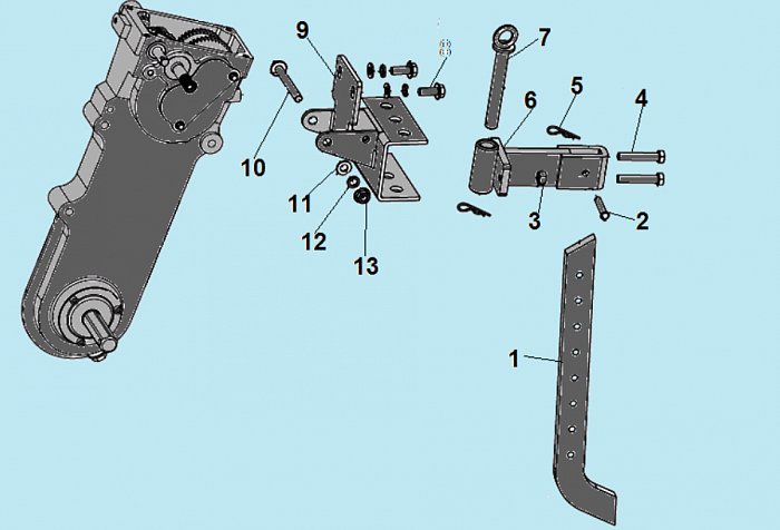 6 ШПОРА КУЛЬТИВАТОР CHAMPION ВС7713  | ремонт | в СПБ