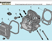 5 ГОЛОВКА БЛОКА | СНЕГОУБОРЩИК CHAMPION ST661 |Запчасти по России | СПБ